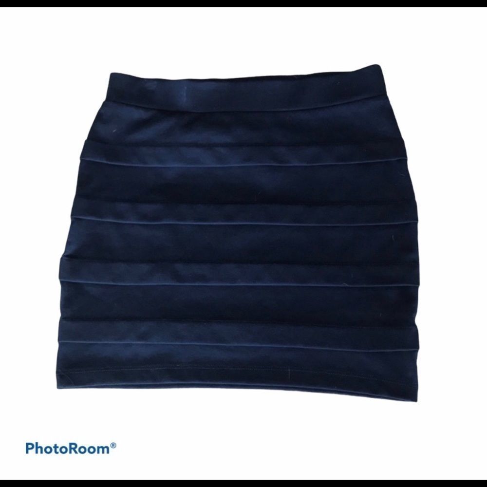 Navy Blue Mini Skirt